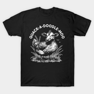 Duck Chicken Cow Funny T-Shirt